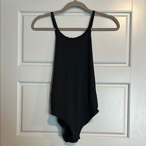🖤 Topshop Sexy/ Elegant Silk Ribbed Bodysuit